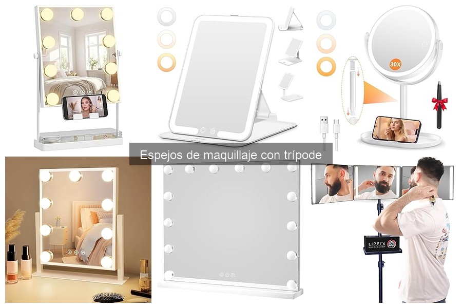 Espejos de maquillaje con trípode: Definición y características