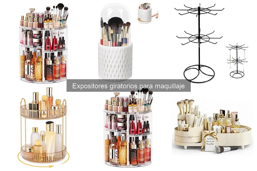 Guía de compra de expositores giratorios para maquillaje