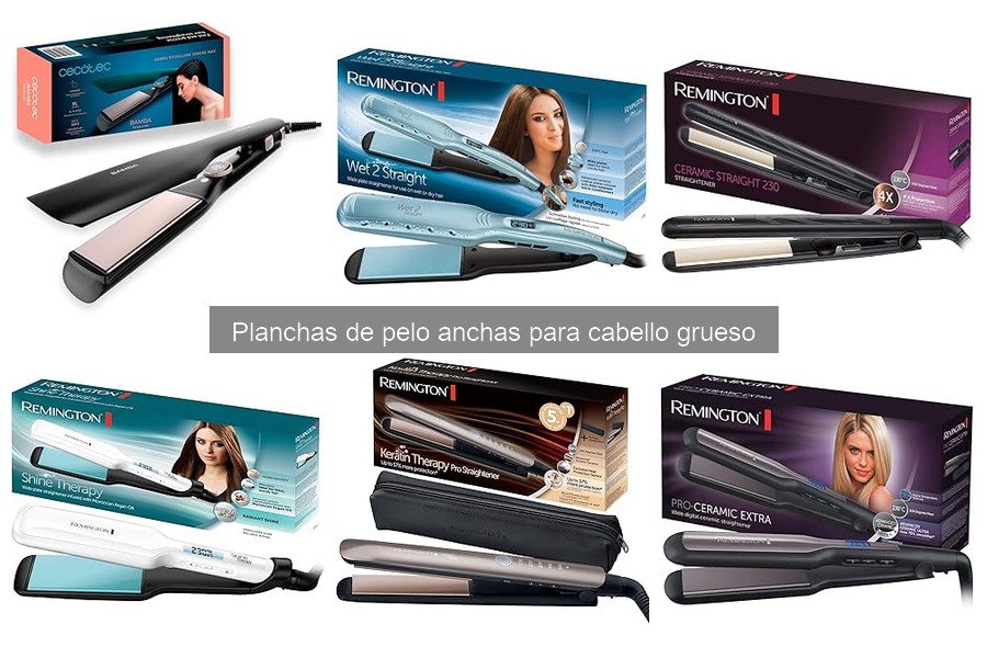 Guía de compra de planchas anchas para cabello grueso