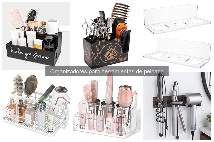 Guía de instalación de organizadores para herramientas de peinado