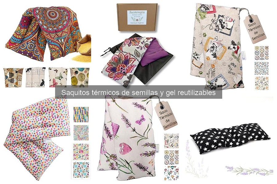 Guía de saquitos térmicos de semillas y gel reutilizables