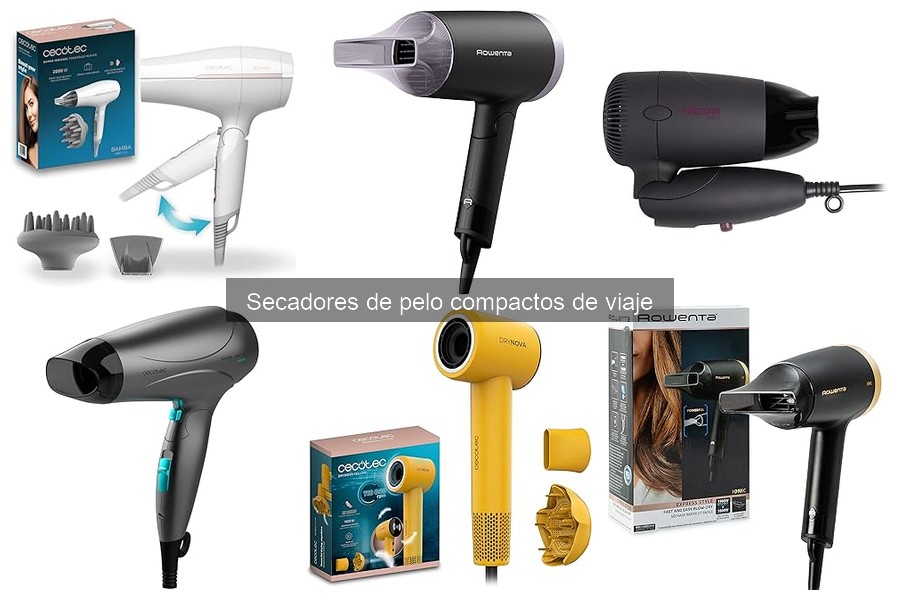 Guía de secadores de pelo compactos de viaje: características y funciones