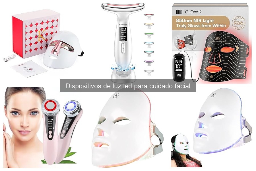 Guía de uso de dispositivos LED para el cuidado facial