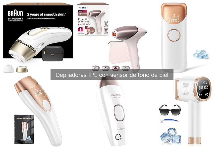 Guía sobre depiladoras IPL con sensor de tono de piel
