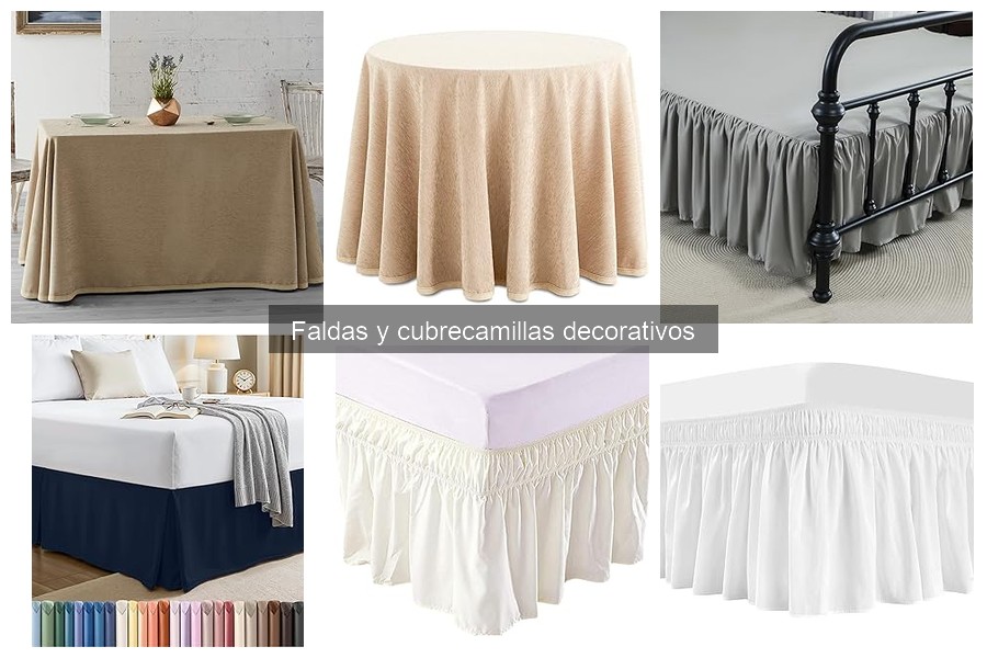 Ideas creativas con faldas y cubrecamillas decorativos