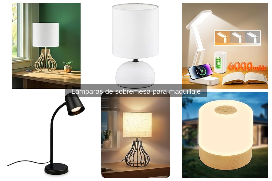Lámparas de sobremesa ideales para maquillaje con LED