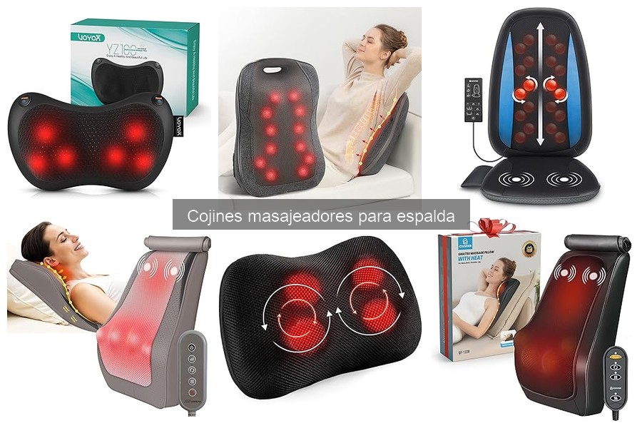 Mantenimiento y limpieza de cojines masajeadores para espalda