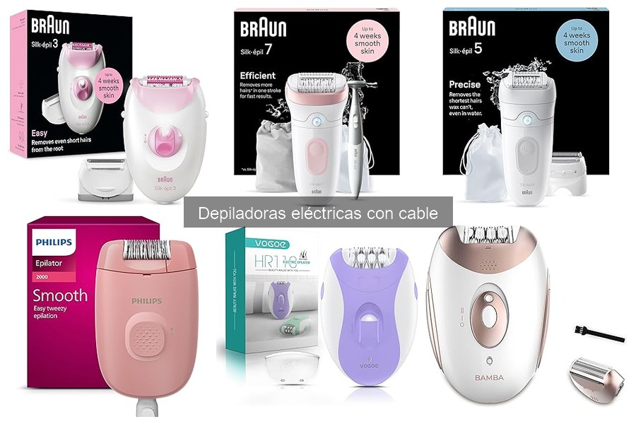 Mantenimiento y limpieza de depiladoras eléctricas con cable