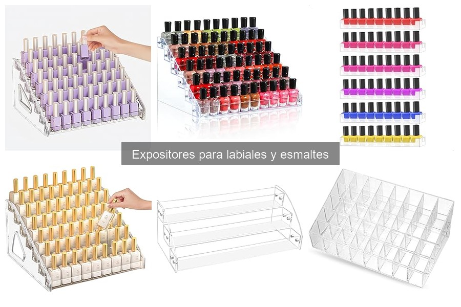 Mantenimiento y limpieza de expositores para esmaltes