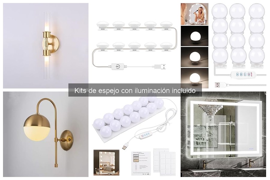 Mantenimiento y limpieza de kits de espejo con iluminación