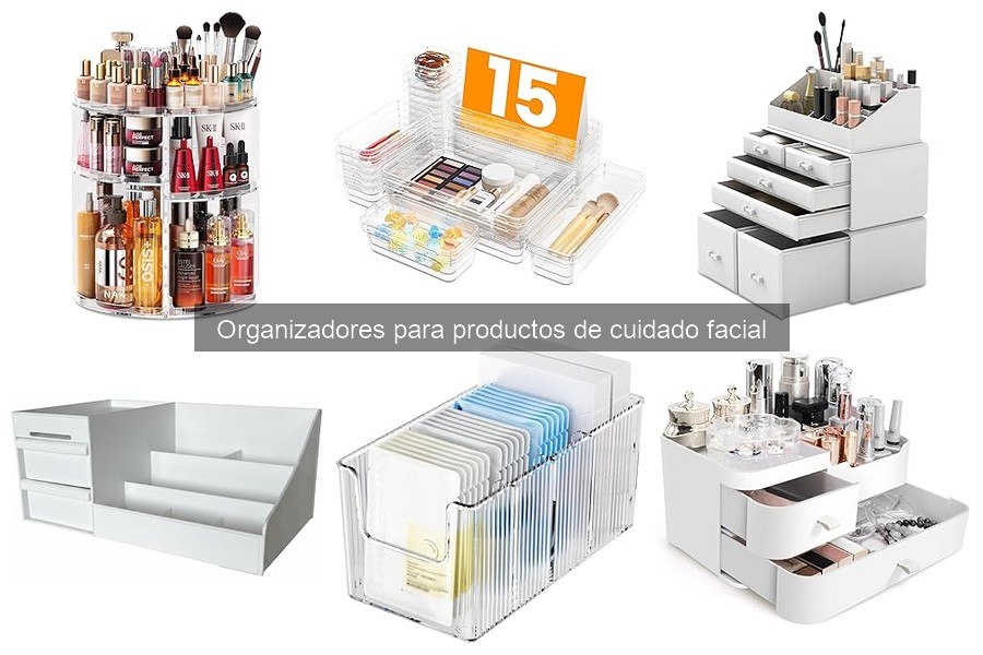 Mantenimiento y limpieza de organizadores de cuidado facial