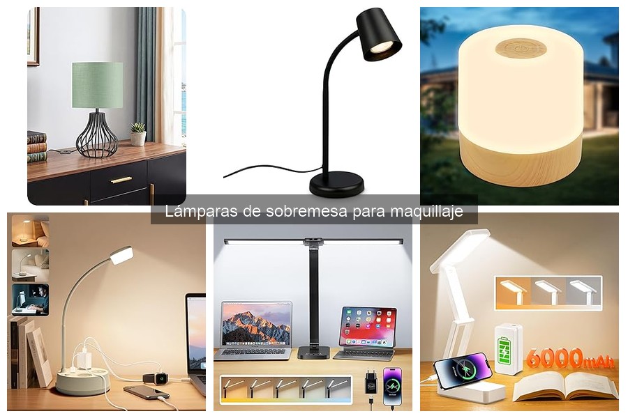 Mejores accesorios para maximizar lámparas de sobremesa en maquillaje