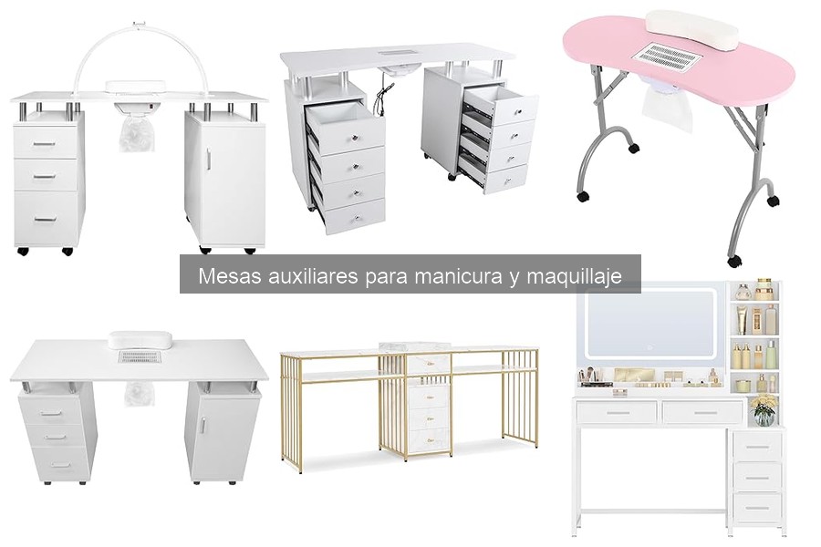 Mejores accesorios para mesas auxiliares de manicura