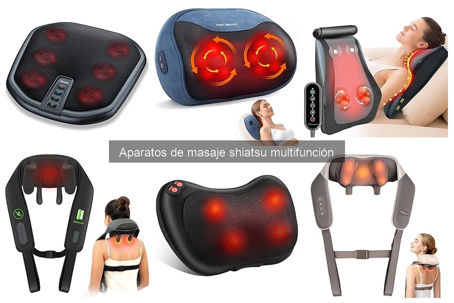 Mejores aparatos de masaje shiatsu multifunción para profesionales