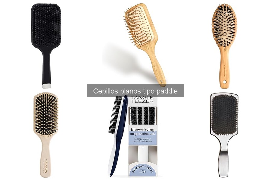 Mejores cepillos planos tipo paddle para cabello rizado