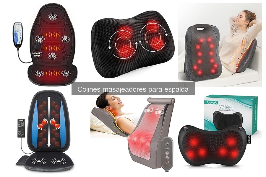 Mejores cojines masajeadores para espalda: Opiniones y Comparativa