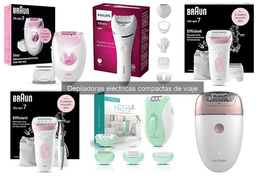 Mejores depiladoras eléctricas compactas de viaje para profesionales