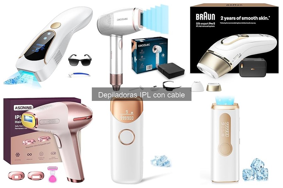Mejores depiladoras IPL con cable: Comparativa y análisis