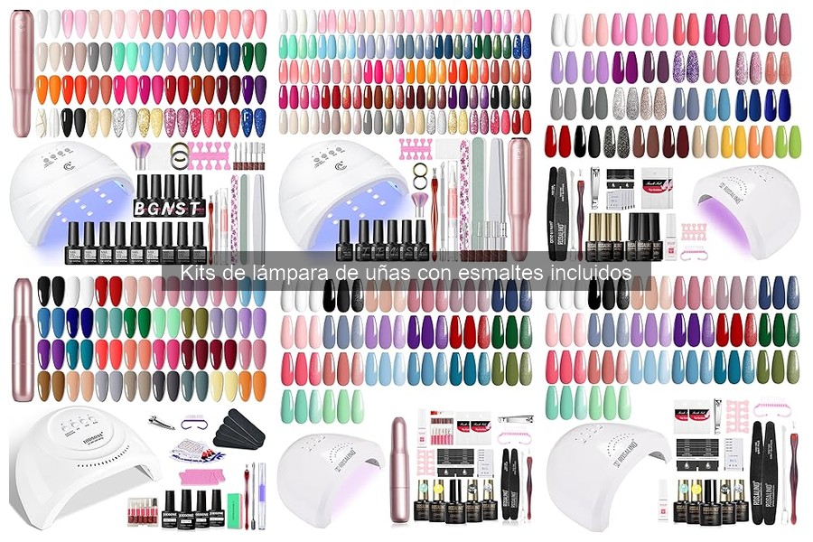 Mejores esmaltes en kits de lámpara de uñas: comparativa 2023