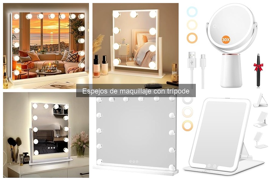 Mejores espejos de maquillaje con trípode para principiantes