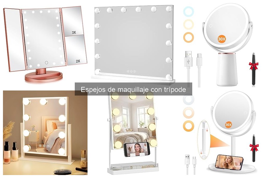 Mejores espejos de maquillaje con trípode para profesionales