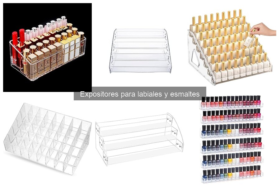Mejores expositores para esmaltes en uso profesional