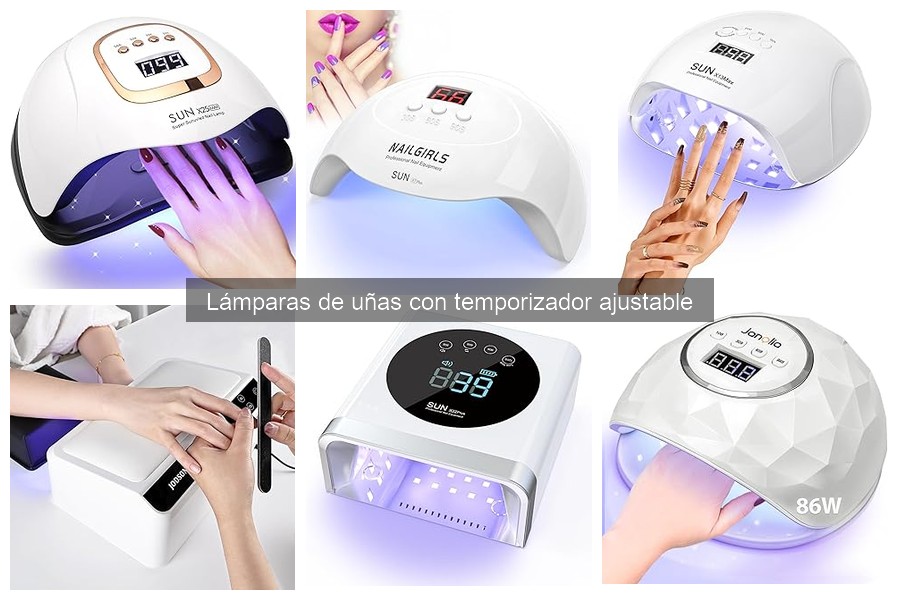 Mejores lámparas de uñas con temporizador ajustable para casa