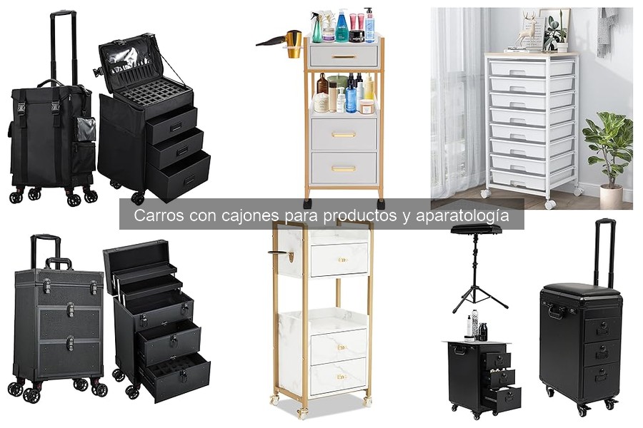 Mejores opciones para comprar carros con cajones para estética