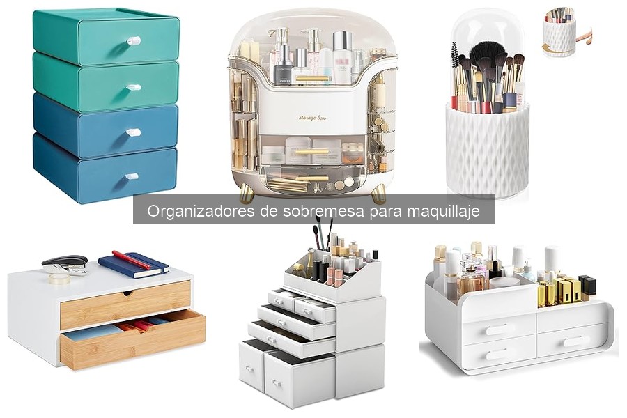 Mejores organizadores de sobremesa para maquillaje 2023
