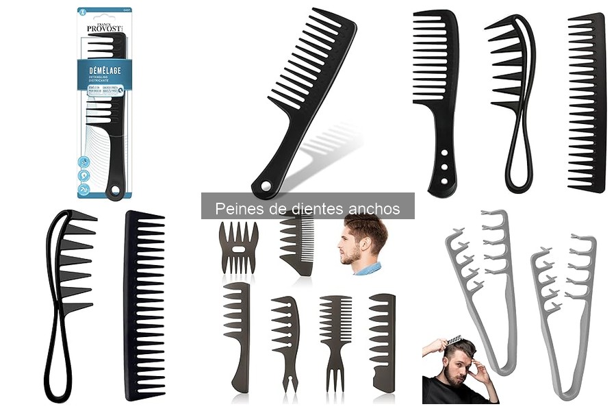 Mejores peines de dientes anchos para cabello rizado