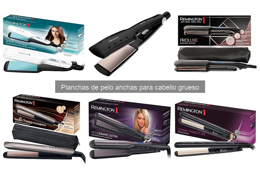 Mejores planchas de pelo anchas para cabello grueso 2023