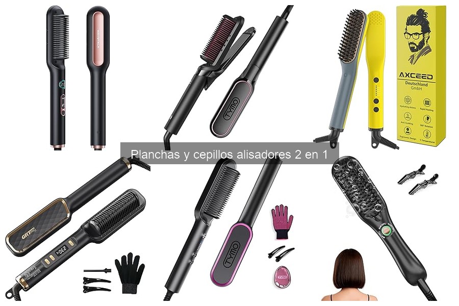 Mejores Planchas y Cepillos Alisadores 2 en 1 para Cabello Rizado