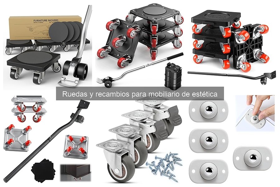 Mejores tipos de ruedas para mobiliario de estética