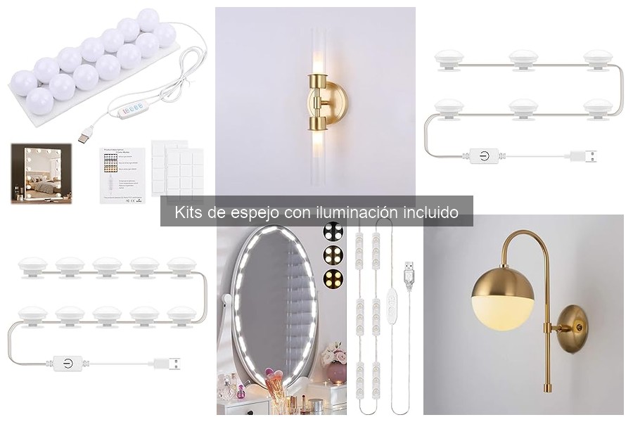 Ofertas en kits de espejo con iluminación LED para tu hogar