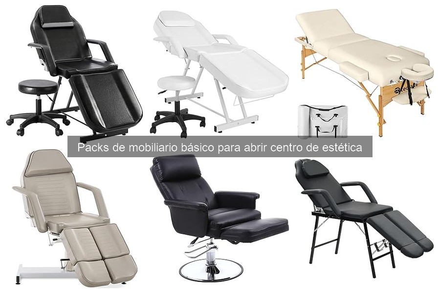 Ofertas en packs de mobiliario para centros de estética