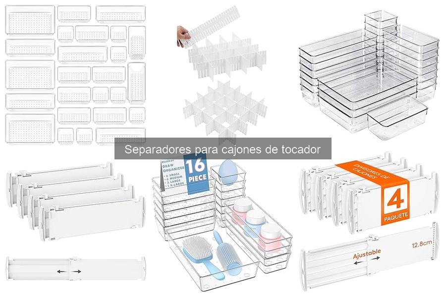 Opiniones de expertos sobre separadores para cajones de tocador