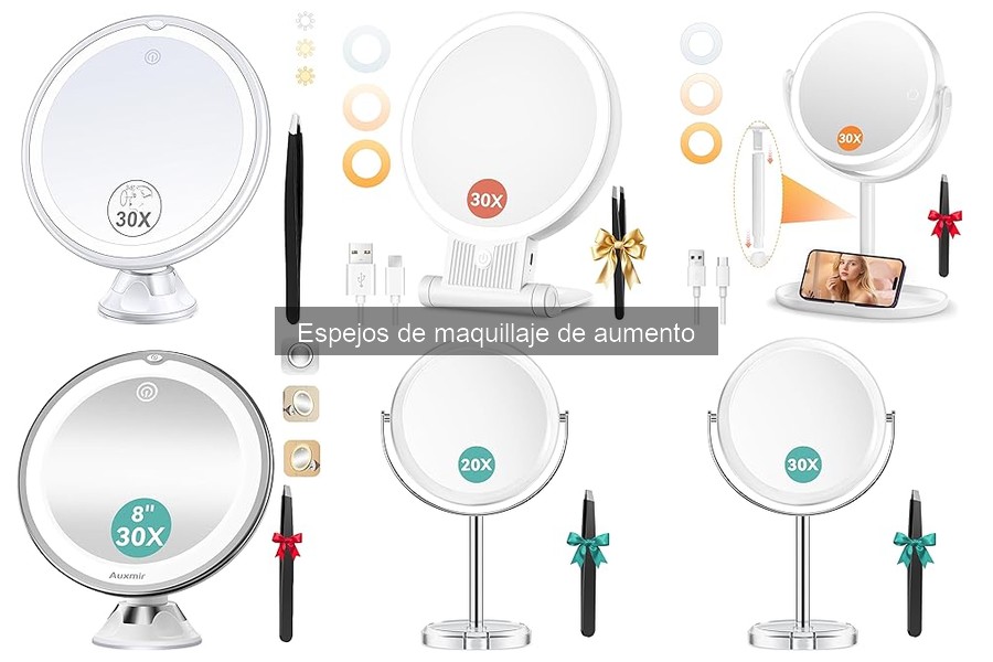 Opiniones de los Mejores Espejos de Maquillaje de Aumento