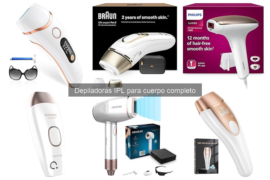Opiniones de usuarios sobre depiladoras IPL para cuerpo completo