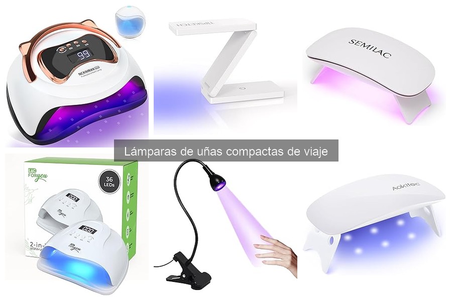 Opiniones de usuarios sobre lámparas de uñas compactas de viaje