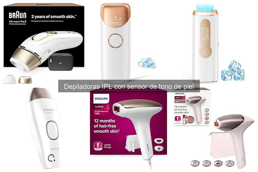 Opiniones sobre depiladoras IPL con sensor de tono de piel