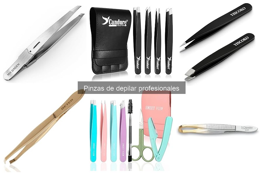 Pinzas de depilar ideales para pieles sensibles