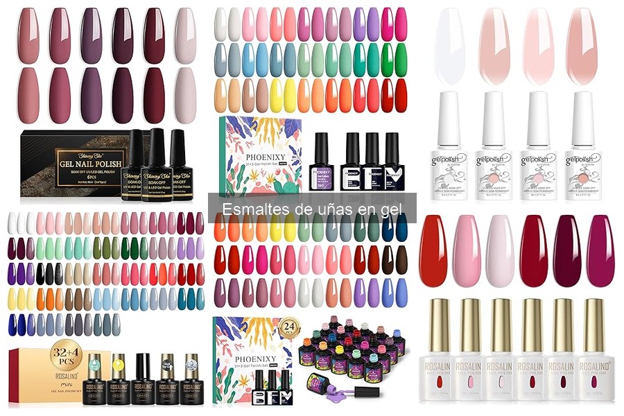 Precio promedio de esmaltes de uñas en gel: comparativa