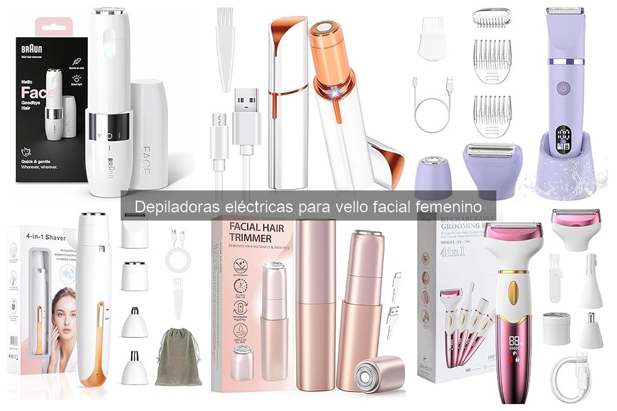 Precios de depiladoras eléctricas para vello facial femenino