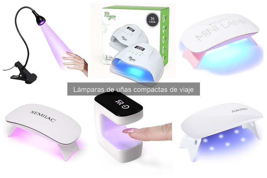 Precios y dónde comprar lámparas de uñas compactas de viaje