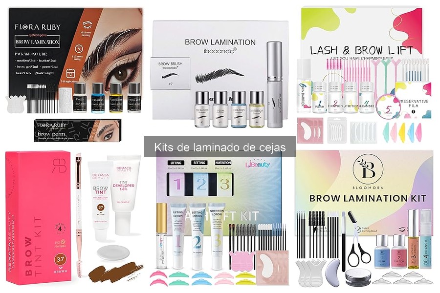 Problemas comunes al usar kits de laminado de cejas