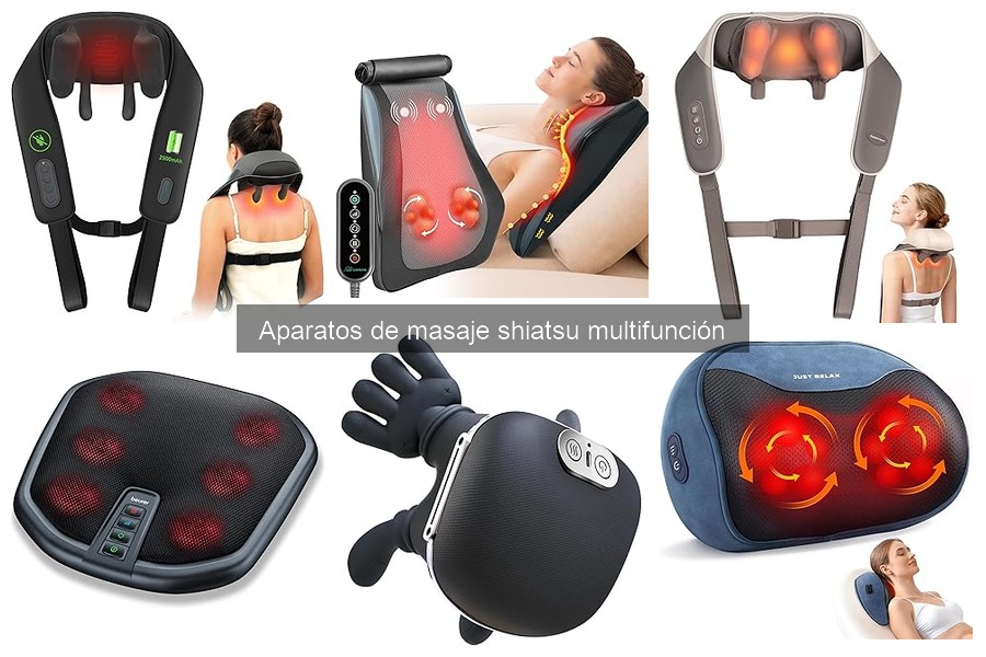 ¿Qué es un aparato de masaje shiatsu multifunción?