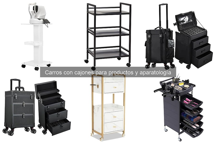 ¿Qué es un carro con cajones para estética? Definición y usos