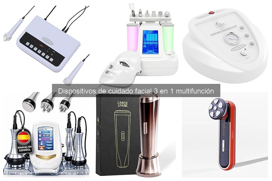 ¿Qué es un dispositivo de cuidado facial 3 en 1 multifunción?