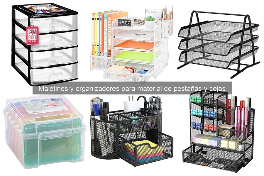 ¿Qué es un maletín para material de pestañas y cejas?