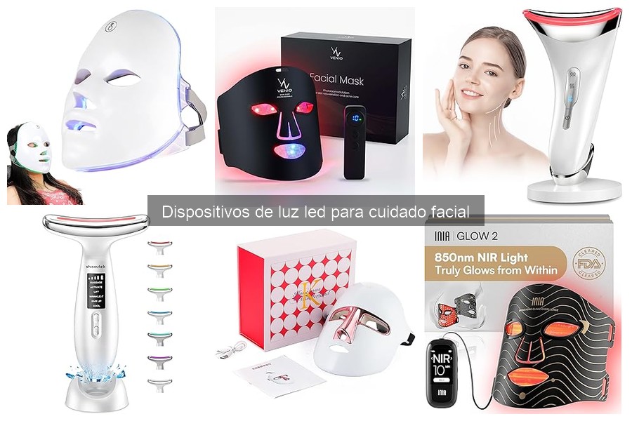 ¿Qué son los dispositivos de luz LED para el cuidado facial?